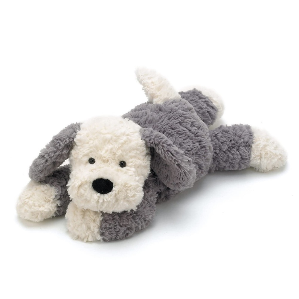 Jellycat Gray and Cream Stuffed Dog